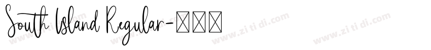 South Island Regular字体转换